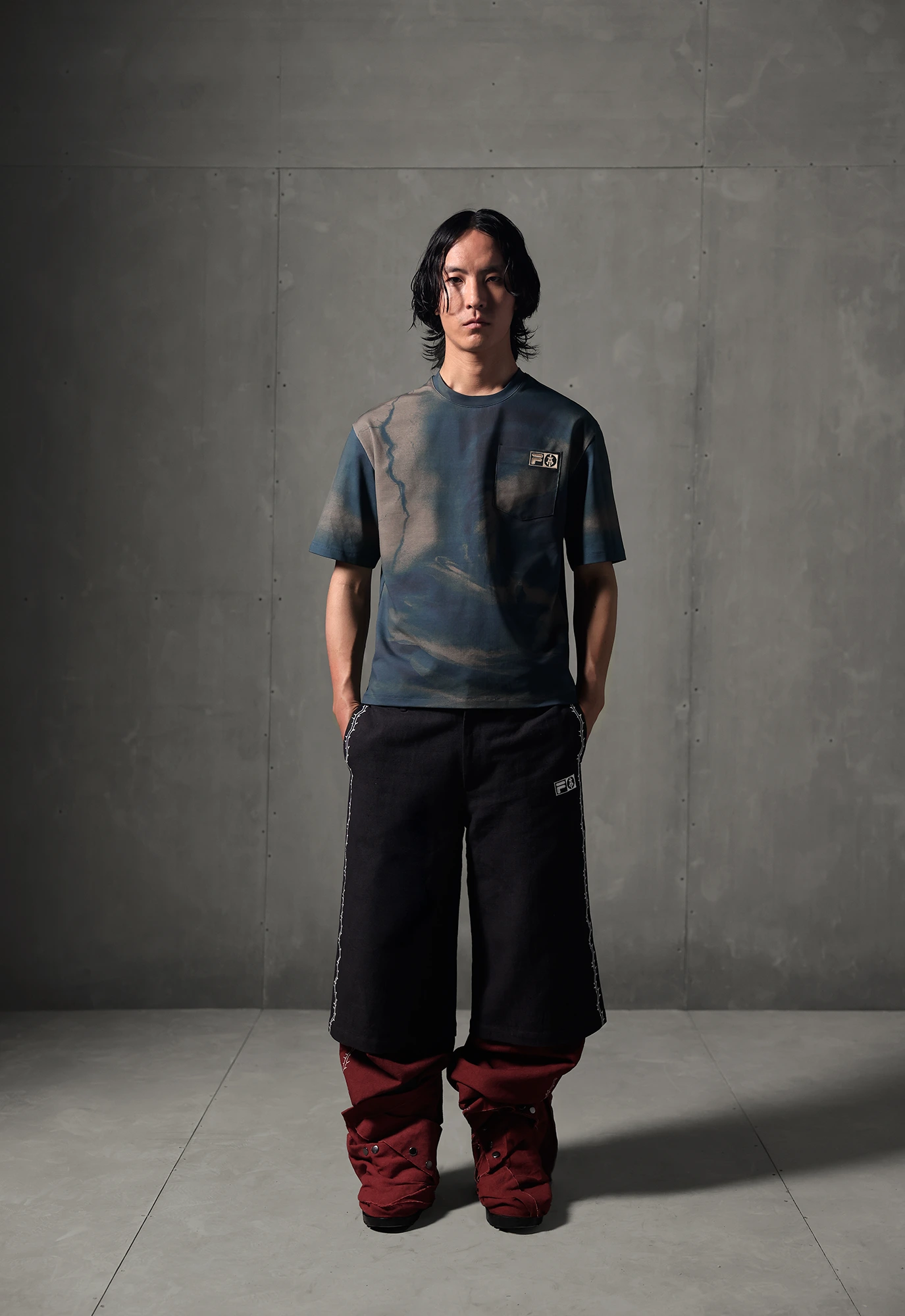 【Rosen Kreuz】BOXY FIT LAYERED DAMAGE TEE BOXY FIT LAYERED DAMAGE TEE – Rosen Kreuz