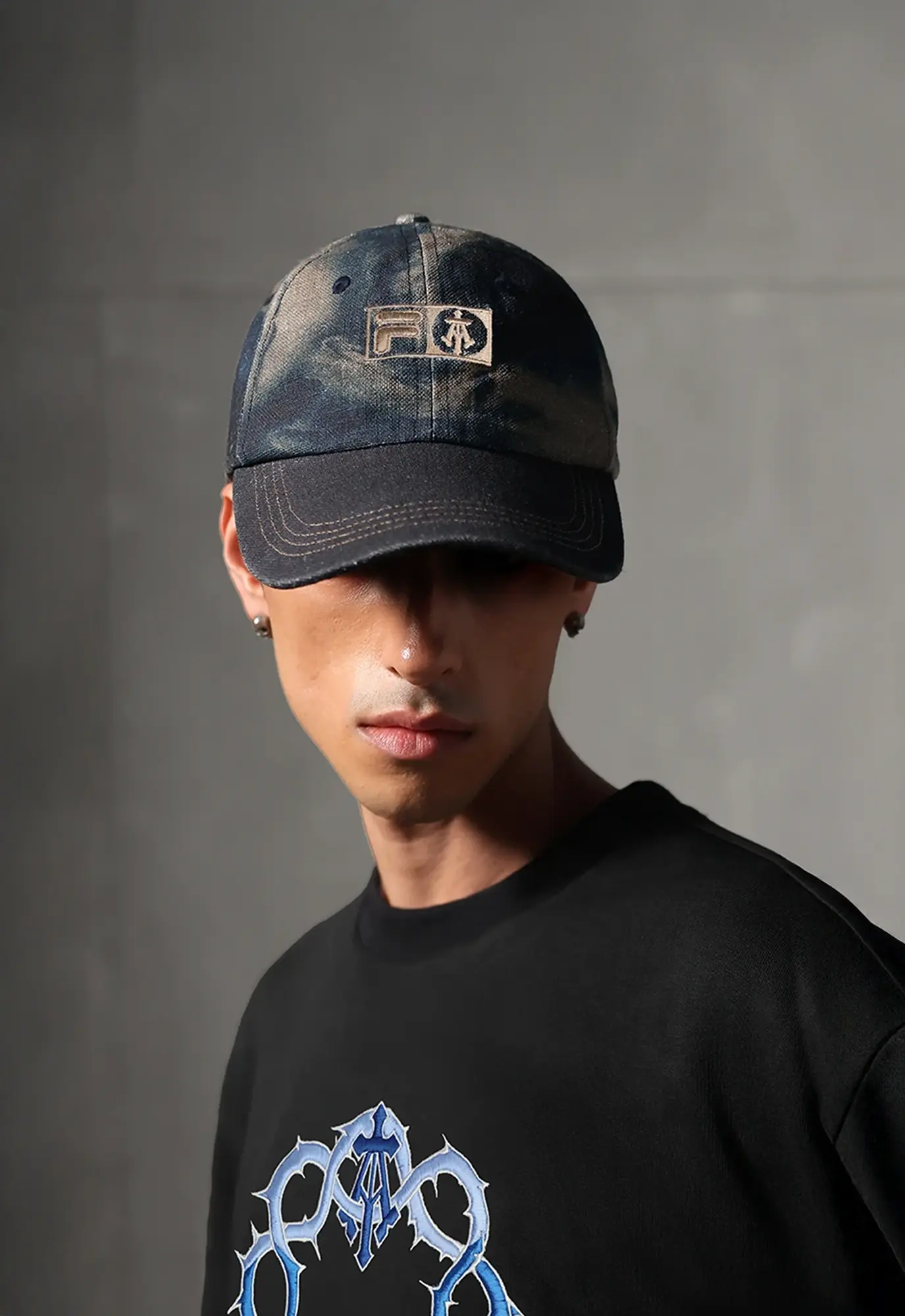 岩田剛典 GOD ONLY KNOWS LOGO CAP NAVY Hats and Caps - Almost Gods